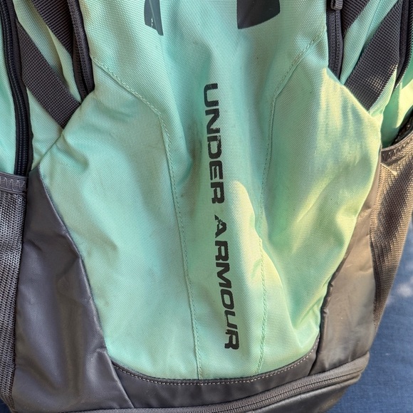 Under Armour Green and Gray Backpack - Picture 2 of 6